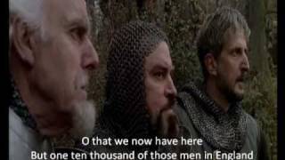 Henry V Speech at Agincourt with subtitle [upl. by Nnhoj379]