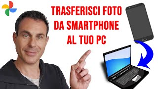 Come TRASFERIRE FOTO e VIDEO da SMARTPHONE al PC con Google Photos [upl. by Haldas]