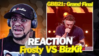 LOOP BATTLE Frosty vs BizKit  GRAND BEATBOX BATTLE 2021 LIVE REACTION [upl. by Eiznekcam]