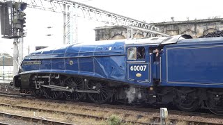 60007 Sir Nigel Gresley and a Grey Wet Visit to Carlisle 28 08 24 [upl. by Akemahc]