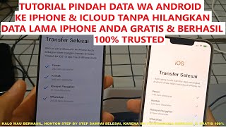 DS REVIEW Tutorial Pindah Data File Whatsapp Android Ke iPhone Tanpa Menghilangkan Data Lama Gratis [upl. by Junius85]