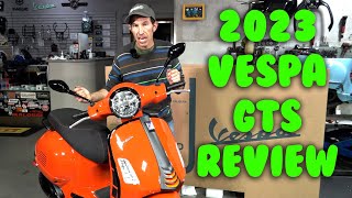 2023 Vespa GTS 300 Super Sport HPE 2 Robots Full Review [upl. by Arika]