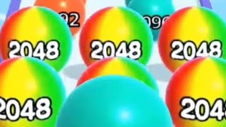 Ball Run 2048 Walkthrough Gameplay All Levels New Update Game Level 1075 [upl. by Lerred]