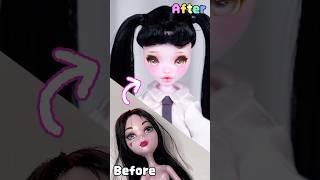 긱시크 스타일로 몬하돌 리페인팅하기🤓Repainting monsterhigh doll in a geekchic style [upl. by Anagrom]