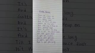 Cheap thrills lyricssia lyrics🎶 handwriting trendingshort youtubeshorts [upl. by Ennaillij]