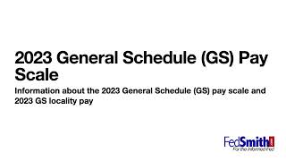 2023 GS Pay Scale [upl. by Handbook776]