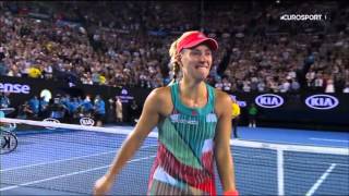 Angelique Kerber gewinnt Australian Open  LiveDeutsch Kommentar eurosport [upl. by Ecahc]