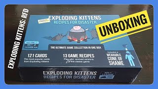 Exploding Kittens Recipes for Disaster Unboxing [upl. by Hawley]