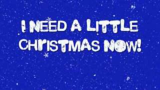 We Need A Little Christmas  Glee Cast with lyrics [upl. by Zaraf]