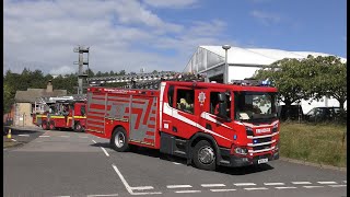 Shropshire Fire amp Rescue Service Telford Central RP19reg Scania Turnout August 2023 [upl. by Ariajaj]