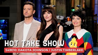 Dakota Johnson  Justin Timberlake SNL Hot Take Show  S49 E10 [upl. by Yelik674]