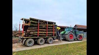 🌲Fendt 1050 Vario amp Tridem TimberTrailer • The biggest Fendt • Forstbetrieb Aichholz • Part3 🌲 [upl. by Rehpotsyrhc607]