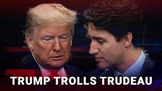 Donald Trump hilariously trolls Trudeau calling him ‘the governor’ of ‘the great state of Canada’ [upl. by Farika702]