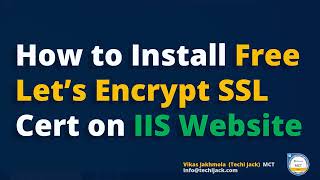 Install Free Multiple SSL Certificate On IIS Server  Lets Encrypt SSL [upl. by Zailer]