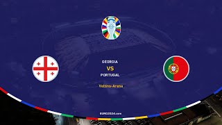 UEFA EURO 2024 Georgia vs Portugal Grupo F SIMULACIÓN PES2021 4K [upl. by Bledsoe278]