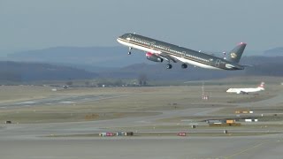 Royal Jordanian Airbus A321 departure at Zurich Airport [upl. by Asirret120]