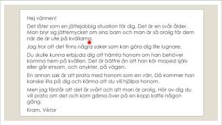 Skriva på SFI  Ge tips och råd [upl. by Alludba]