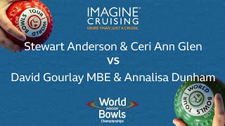 World Indoor Bowls Championship 2024 S Anderson amp C Glen vs DGourlay MBE amp ADunham  Day 8 Ma… [upl. by Sitrik]