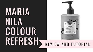 Maria Nila Colour Refresh Hair Color How to Tutorial and Review [upl. by Manfred]