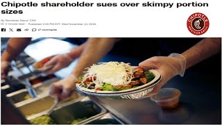 Chipotle Sued For Skimping Portion Sizes [upl. by Yorgo]