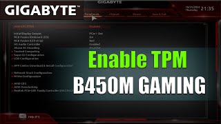 Enable TPM B450M GAMING [upl. by Bouldon]