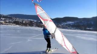 Le lac gelé de Gérardmer [upl. by Naig]