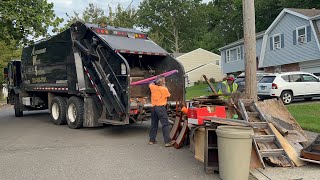 Garbage Truck Packing A Big Bulk Pile [upl. by Gearard420]