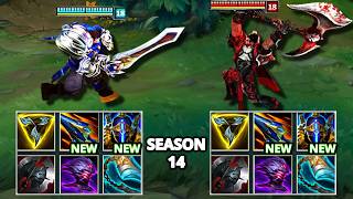 SEASON 14 GAREN vs DARIUS NEW ITEMS FULL BUILD FIGHTS amp Best Moments [upl. by Alraep340]