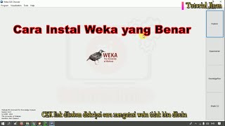 cara Install Weka di windowsTutorial Jinan [upl. by Ayahc]