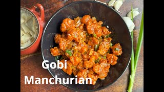 Gobi Manchurian crispy cauliflower Manchurian  Restaurant style Gobi Manchurian [upl. by Neelak]