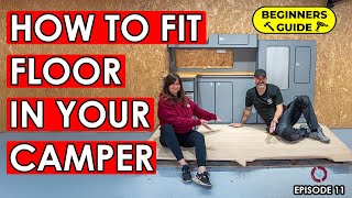 Whats the BEST Way to Install LUXURY Flooring in Your Camper Van [upl. by Lyj]