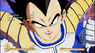 Dbfz Base Vegeta new ki blast loop [upl. by Sirron]