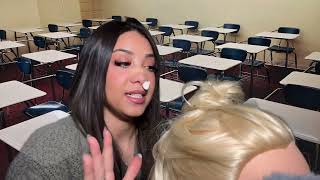 ASMR Hot Cheeto Girl Plays With Your Hair In Class 🌶️💆🏻‍♀️ [upl. by Acinorej]