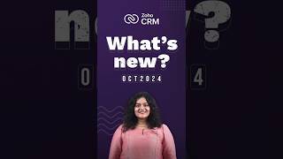 Whats new in Zoho CRM  October 2024 [upl. by Anyak]