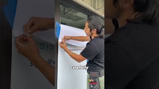 How to install window perforated vinyl part 2 [upl. by Gerri]