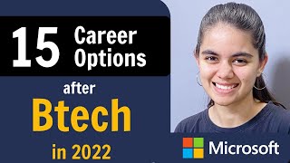 Career Options after BtechBE in 2022  15 Different Paths [upl. by Lohner]