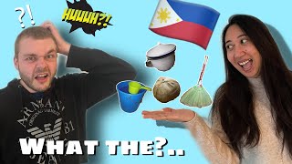 ENGLISHMAN GUESES THE ITEMS philippines blogger filipino vlog [upl. by Loram]