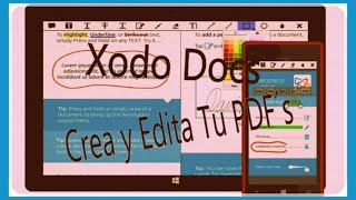 Xodo Docs Creador y Editor De PDF´s Para Windows 81 y Windows Phone 81 [upl. by Releyks466]