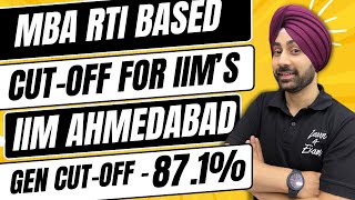 PGPMBA RTI Based Admission CutOff For IIM  FMS  IIT  IIFT amp More [upl. by Ynnub]