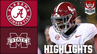 Alabama Crimson Tide vs Mississippi State Bulldogs  Full Game Highlights [upl. by Zumstein545]