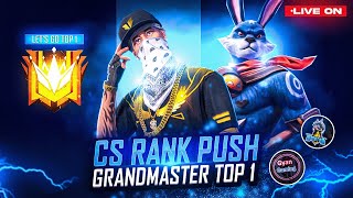 GRANDMASTER TOP 15 CS RANK Push Raistar amp GyanSujan Is Live free fire [upl. by Gaal190]