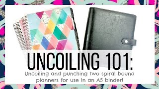 How to add pages to your coil bound planner  two easy ways [upl. by Anaitsirhc]