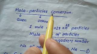 moles particles calculations class 9 chemistry chapter 1 [upl. by Allebara452]