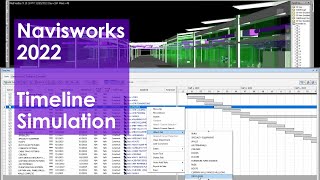 Navisworks 2022 Advanced Timeline Simulation 4K [upl. by Odraboel]