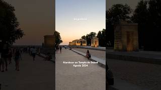 Atardecer en Templo de Debod madrid sunset verano 2024 travel europe goodvibes 4k iphone [upl. by Pagas]