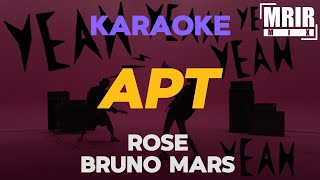 ROSÉ amp Bruno Mars  APT KARAOKE Instrumental With Lyrics [upl. by Geminius203]