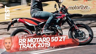 BETA RR MOTARD 50 2T TRACK  TEST MOTORLIVE [upl. by Nylessoj422]