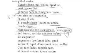 catullus 13 prima explicatio [upl. by Suckow]