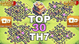 New Best Th7 base link WarFarming Base Top30 With Link in Clash of Clans  th7 war base 2024 [upl. by Nich266]