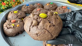 Chocolate Cookies with Muffin Mix  Pizza Hut Cookies with Cake Mix  3 ingredients Cookies [upl. by Kered]